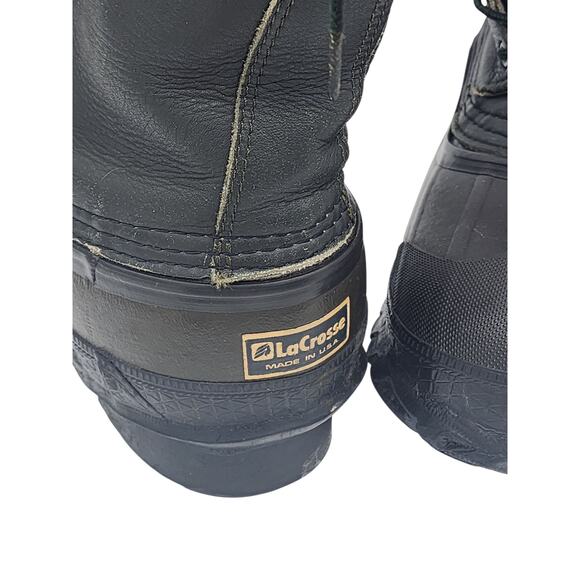 LaCrosse Outdoorsman Insulated Rubber Hunt Boots 7 USA Steel Shank Duck Winter - Picture 7 of 13